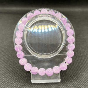 Serenity & Balance-Natural Lavender Amethyst Gemstone Stretch Bracelet