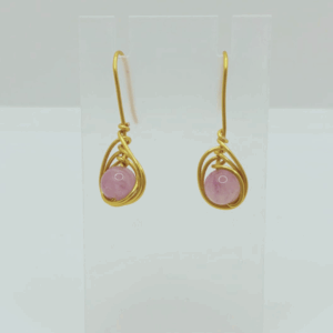 Earring Amethyst Cat Eye