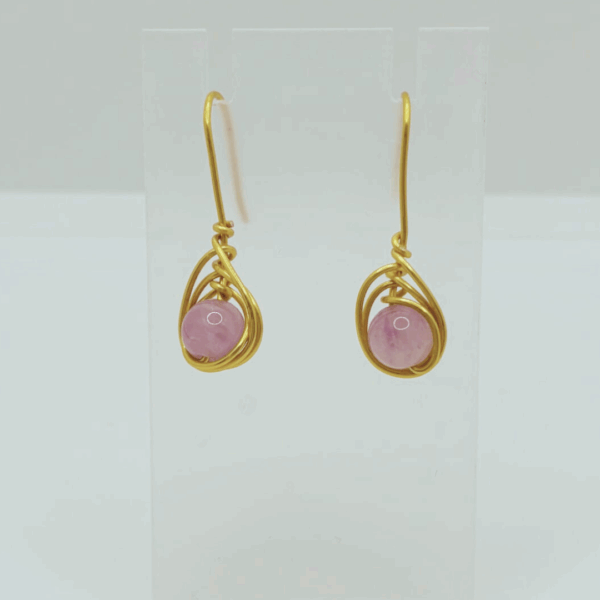 Earring Amethyst Cat Eye