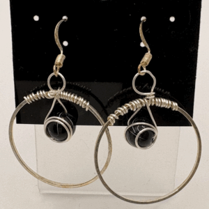 Earrings onix